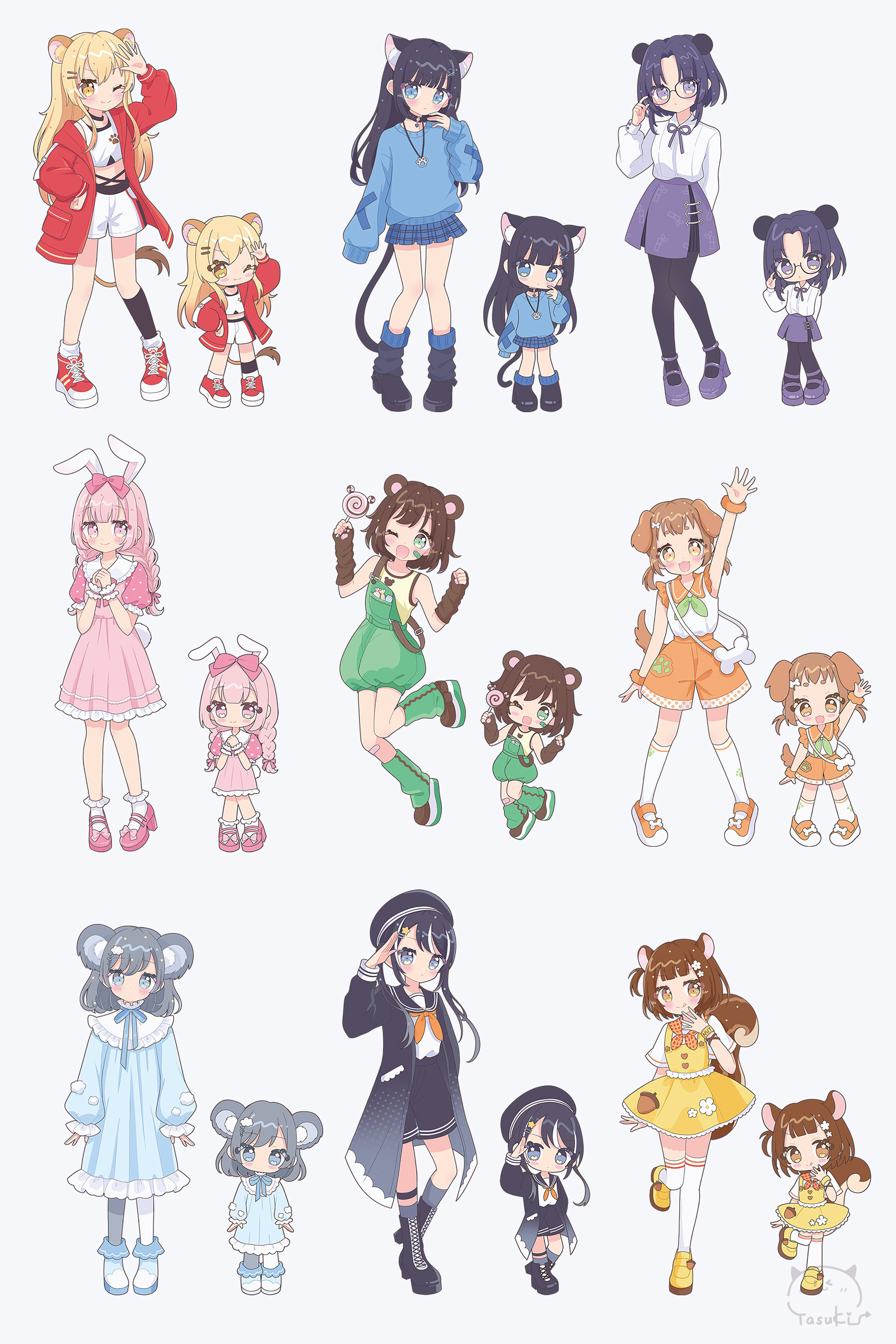 animal type characters